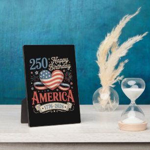 250. Geburtstag USA 250 Jahre Fotoplatte