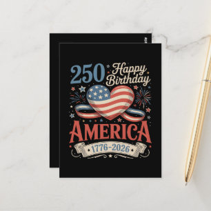 250. Geburtstag USA 250 Jahre Postkarte
