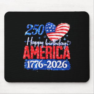 250. glücklicher Geburtstag Amerika 1776-2026 Mousepad