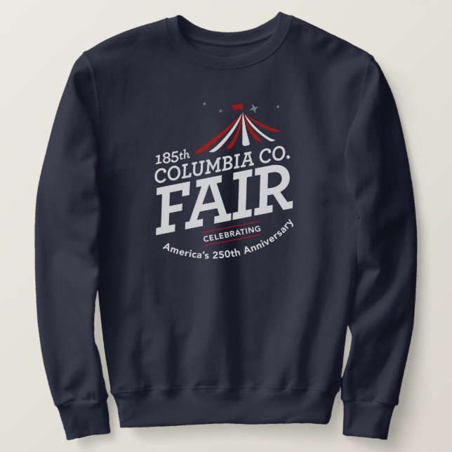 250 Herren-Navy-Crewneck-Sweatshirt Sweatshirt (Design vorne)