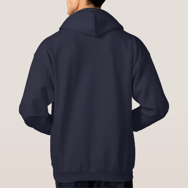 250 Herren Navy Kapuzenpullover Hoodie (Rückseite)
