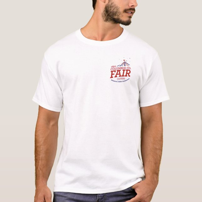 250 Herren Weißes T-Shirt (Vorderseite)