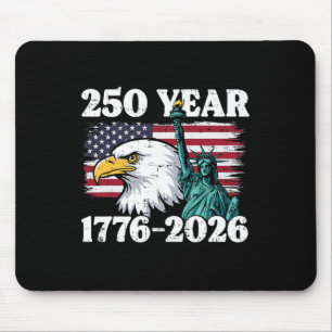 250 Jahr 1776 2026 US-Flagge Adler 250. Jubiläum Mousepad