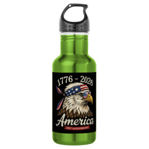 250 Jahr Amerika 1776 2026 Adler Vintage Edelstahlflasche