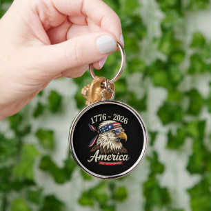 250 Jahr Amerika 1776 2026 Adler Vintage Schlüsselanhänger