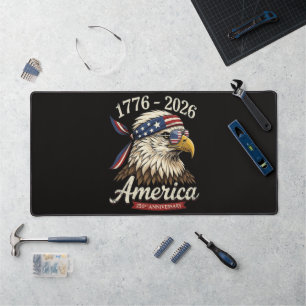 250 Jahr Amerika 1776 2026 Adler Vintage Schreibtischunterlage