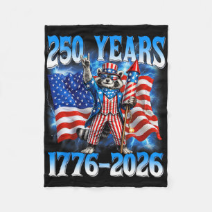 250 Jahr Amerikanisches 250-jähriges Jubiläum USA Fleecedecke