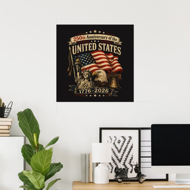 250-Jahr-Feier der USA Poster (Heimbüro)