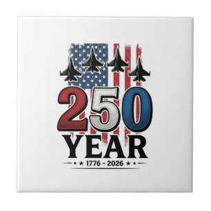 250 Jahr patriotisches Jet Vintage Gravur Shirt De Fliese