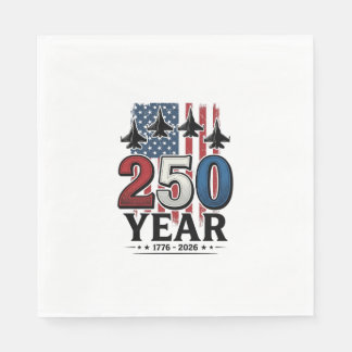 250 Jahr patriotisches Jet Vintage Gravur Shirt De Serviette