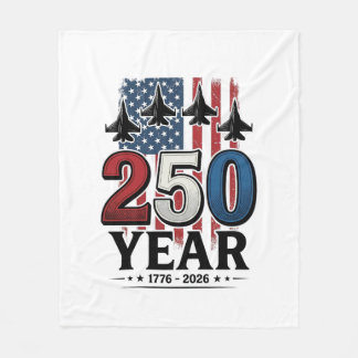 250 Jahr patriotisches Jet Vintage Gravur T-Shirt  Fleecedecke