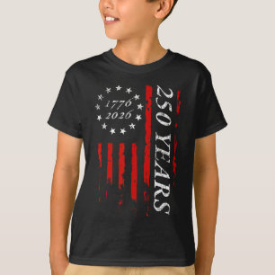 250 Jahre 13-sterne Betsy Ross amerikanische Flagg T-Shirt