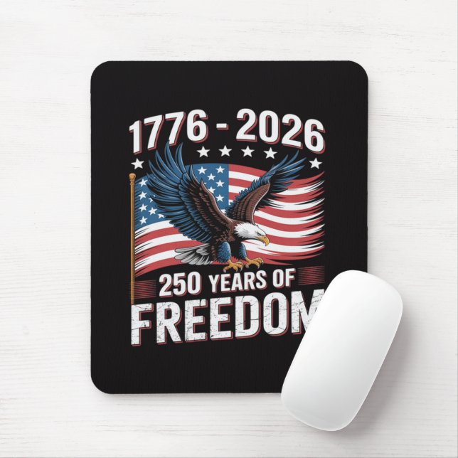 250 Jahre 1776 2026 250. 4. Juli Mousepad (Mit Mouse)