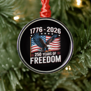 250 Jahre 1776 2026 250. 4. Juli Ornament Aus Metall