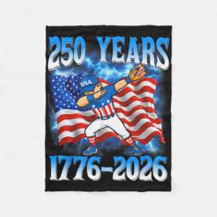 250 Jahre 1776 2026 250. Baseball Amerikanische Fl Fleecedecke