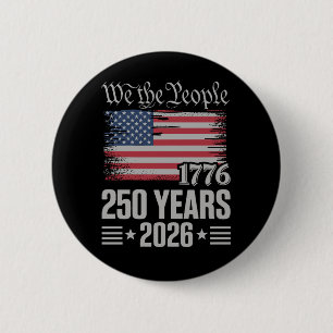 250 Jahre 1776 2026 250. Geburtstag 4. Juli Button