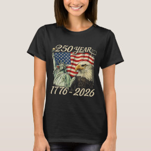 250 Jahre 1776 2026 250. Geburtstag 4. Juli T-Shirt