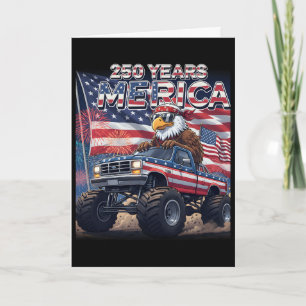 250 Jahre 1776-2026 250. Geburtstag Eagle Monster Karte