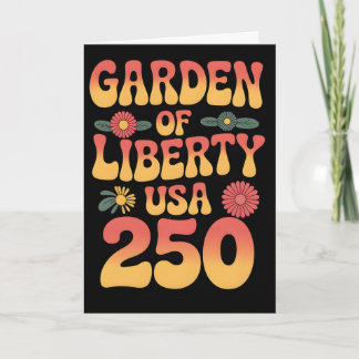 250 Jahre 1776-2026 250. Geburtstag Gartenarbeit _ Karte
