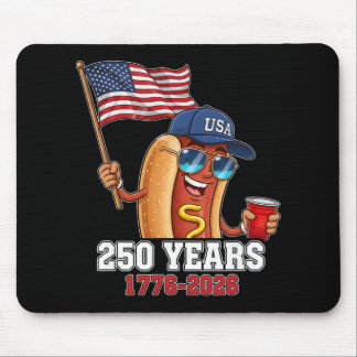 250 Jahre 1776-2026 250. Geburtstag Hotdog  Mousepad