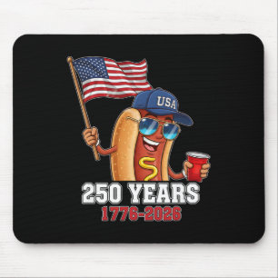 250 Jahre 1776-2026 250. Geburtstag Hotdog Mousepad