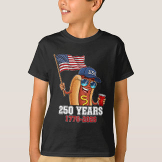250 Jahre 1776-2026 250. Geburtstag Hotdog  T-Shirt