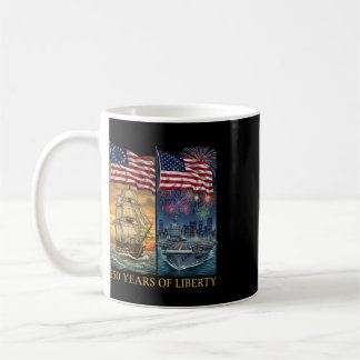 250 Jahre 1776-2026 250. Geburtstag Liberty-Schiff Kaffeetasse