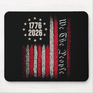 250 Jahre 1776 2026 250. Geburtstag USA-Flagge die Mousepad