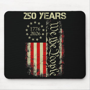 250 Jahre 1776-2026 250. Geburtstag USA-Flagge Pat Mousepad