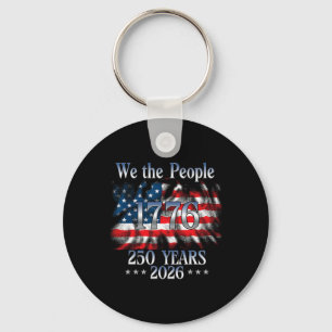 250 Jahre 1776-2026 250. Geburtstag USA-Flagge Wir Schlüsselanhänger