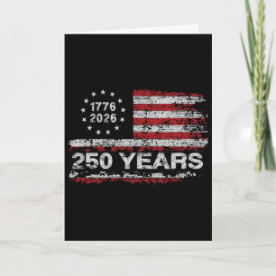 250 Jahre 1776-2026 250. Geburtstag USA Patriotisc Karte