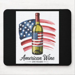 250 Jahre 1776-2026 250. Geburtstag Weinliebhaber Mousepad