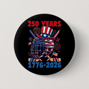 250 Jahre 1776 2026 250. Jubiläum Eishockey Button
