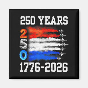 250 Jahre 1776 2026 250. Vintage 4. Juli Amerika Magnet
