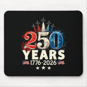 250 Jahre 1776 2026 250. Vintage 4. Juli Amerika Mousepad