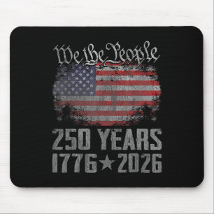 250 Jahre 1776 2026 250. Vintage-amerikanische Fla Mousepad