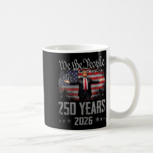 250 Jahre 1776-2026 250. Vintage-Trump-Amerikanisc Kaffeetasse