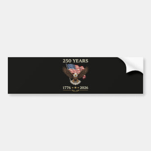 250 Jahre 1776 2026 Adler Amerikanische Flagge Autoaufkleber