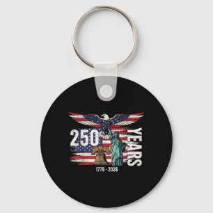 250 Jahre 1776 2026 Amerika 4. Juli Adler Schlüsselanhänger