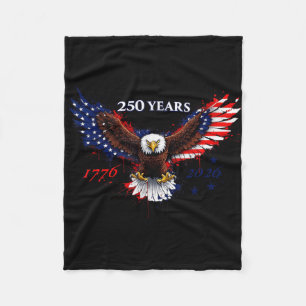 250 Jahre 1776–2026 Amerikanischer Adler Patriotis Fleecedecke