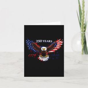 250 Jahre 1776–2026 Amerikanischer Adler Patriotis Karte