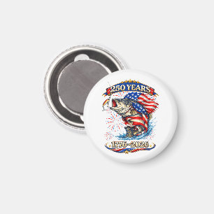 250 Jahre 1776-2026 Forellenangeln Magnet