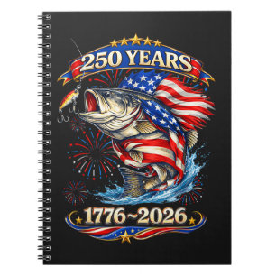 250 Jahre 1776-2026 Forellenangeln Notizblock
