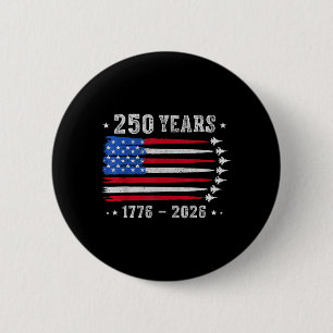 250 Jahre 1776 2026 Geburtstag USA für Männer Frau Button