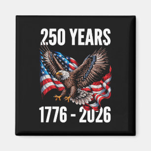 250 Jahre 1776-2026 Patriotischer Adlerflagge 2026 Magnet