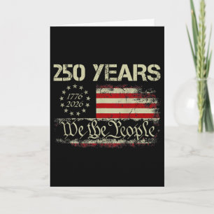 250 Jahre 1776-2026 We The People 250. USA-Flagge Karte