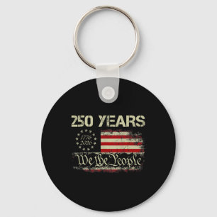 250 Jahre 1776-2026 We The People 250. USA-Flagge Schlüsselanhänger