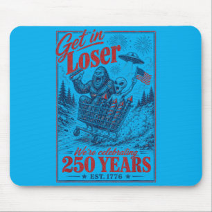 250 Jahre 250. Jubiläum USA 4. Juli Bigfoot Mousepad