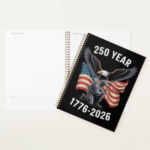 250 Jahre 250. Jubiläum USA 4. Juli Planer