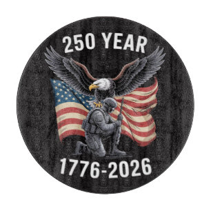 250 Jahre 250. Jubiläum USA 4. Juli Schneidebrett
